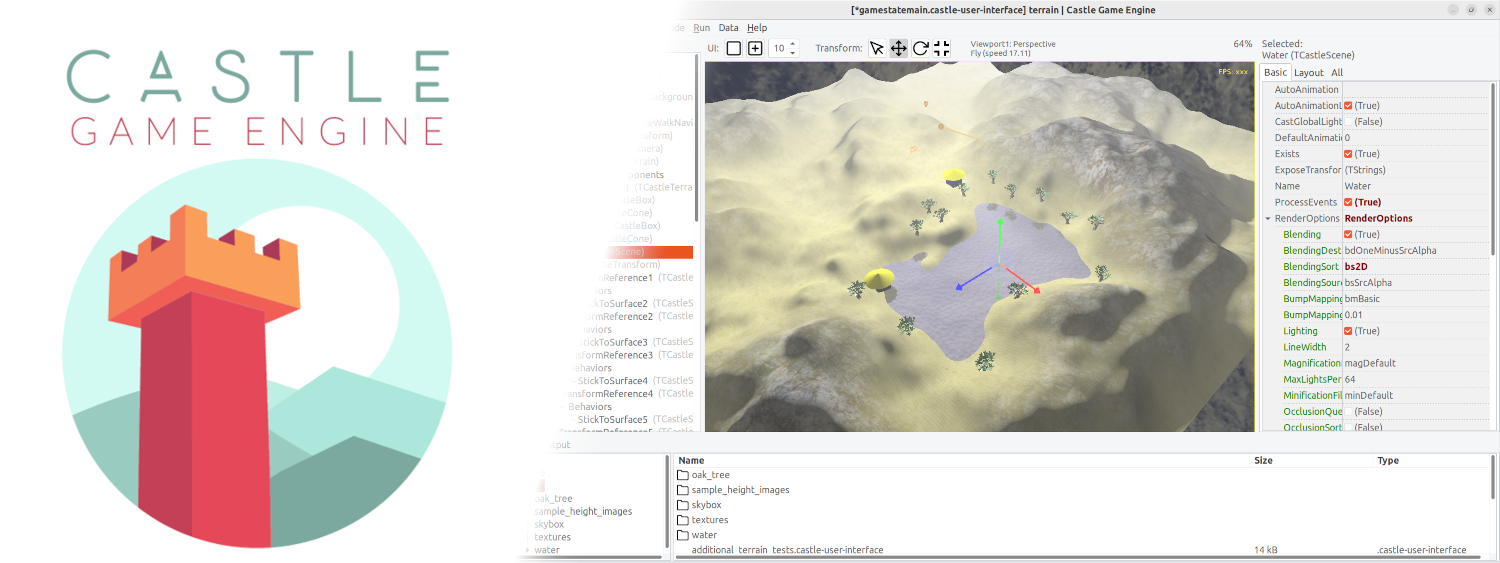 Castle Game EngineCross-platform (desktop, mobile, console) 3D and 2D game engine