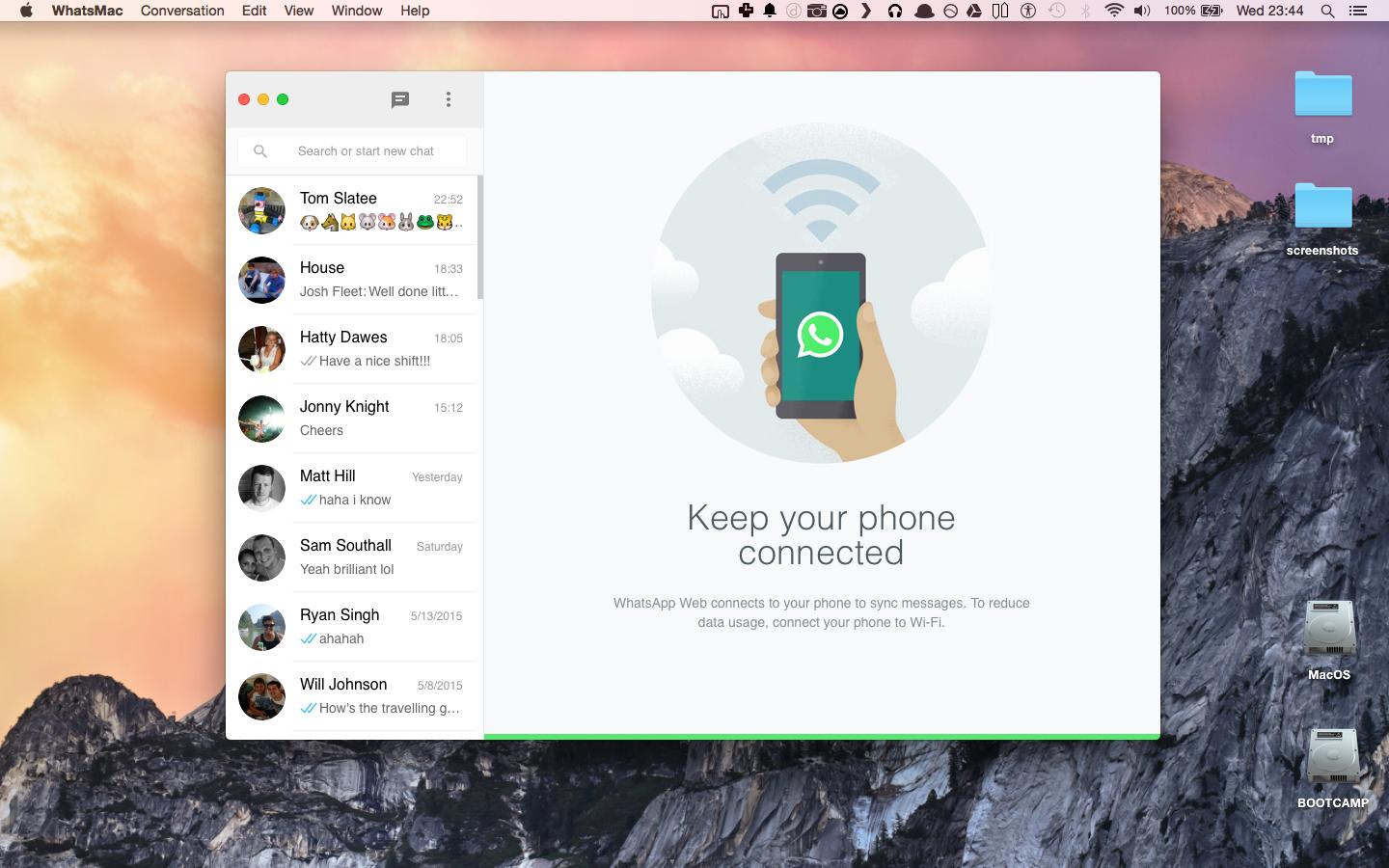 Whatsapp client for macOS