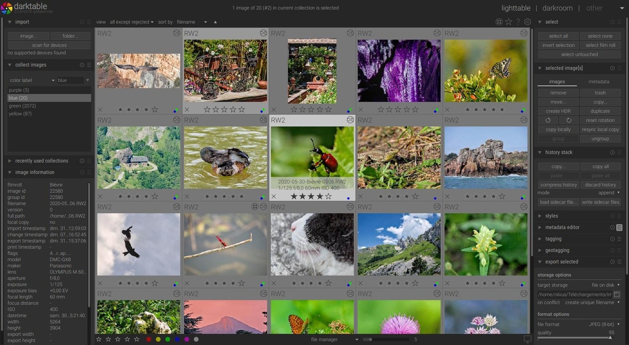 darktableopen source photography workflow application and raw developer
