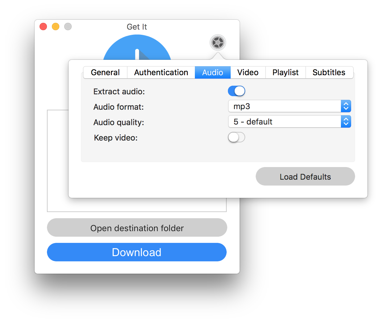 Get ItA macOS GUI for youtube-dl