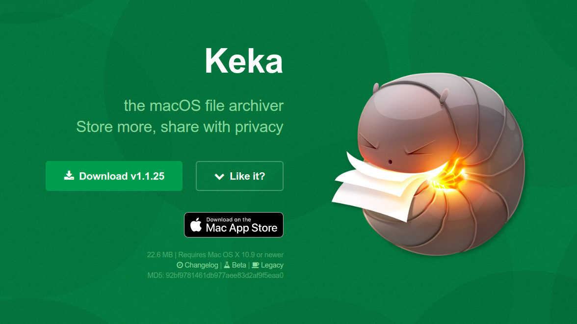 Keka: The archiverCompress and uncompress folders and files for macOS