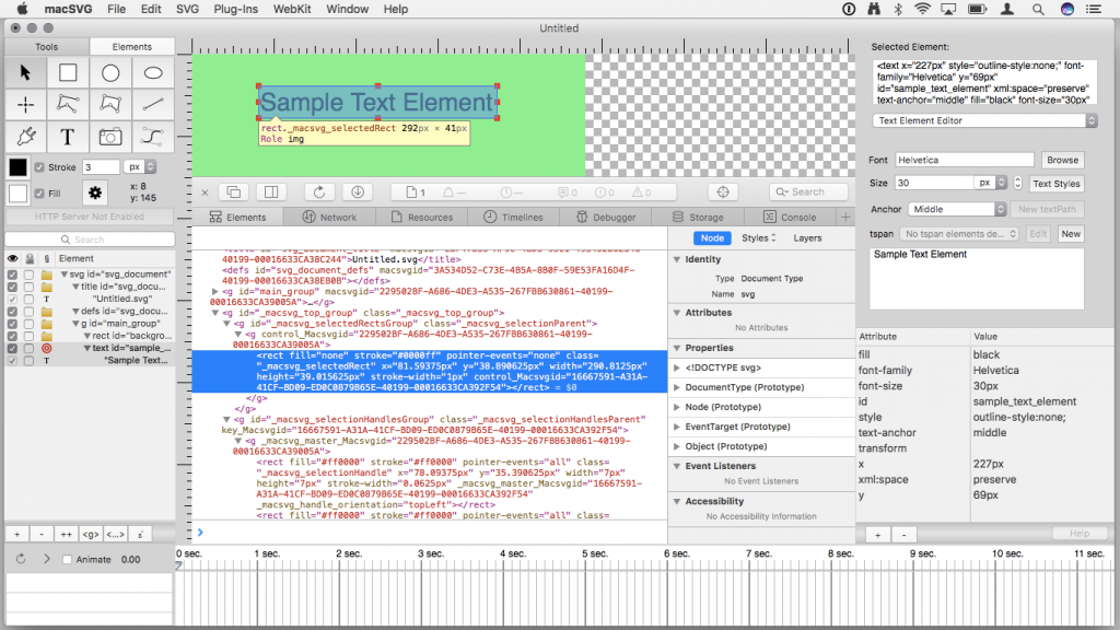 macSVGan open-source free HTML5 and SVG animation designer
