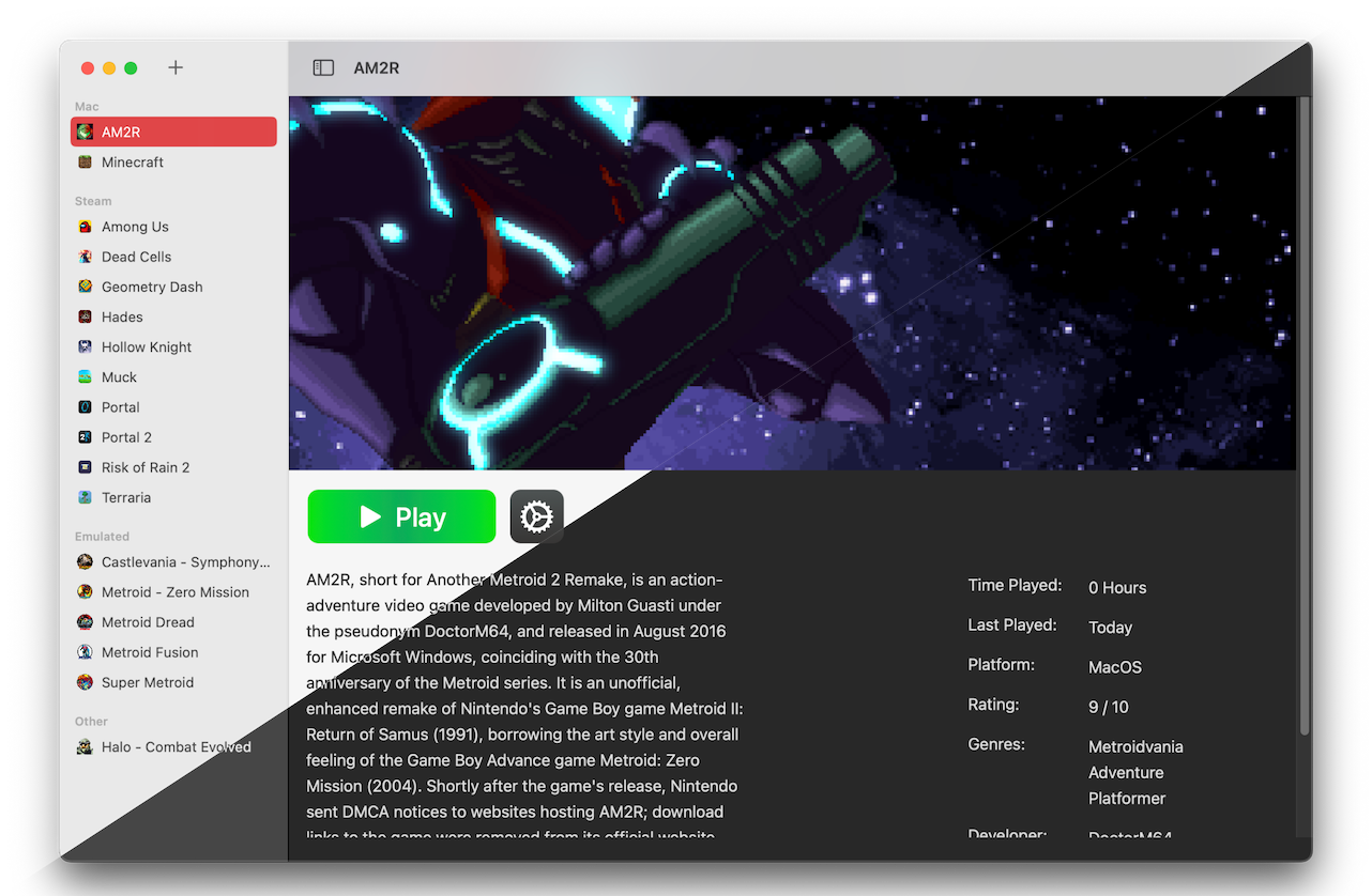 Phoenix Game LauncherAn open source game launcher written in SwiftUI for MacOS!