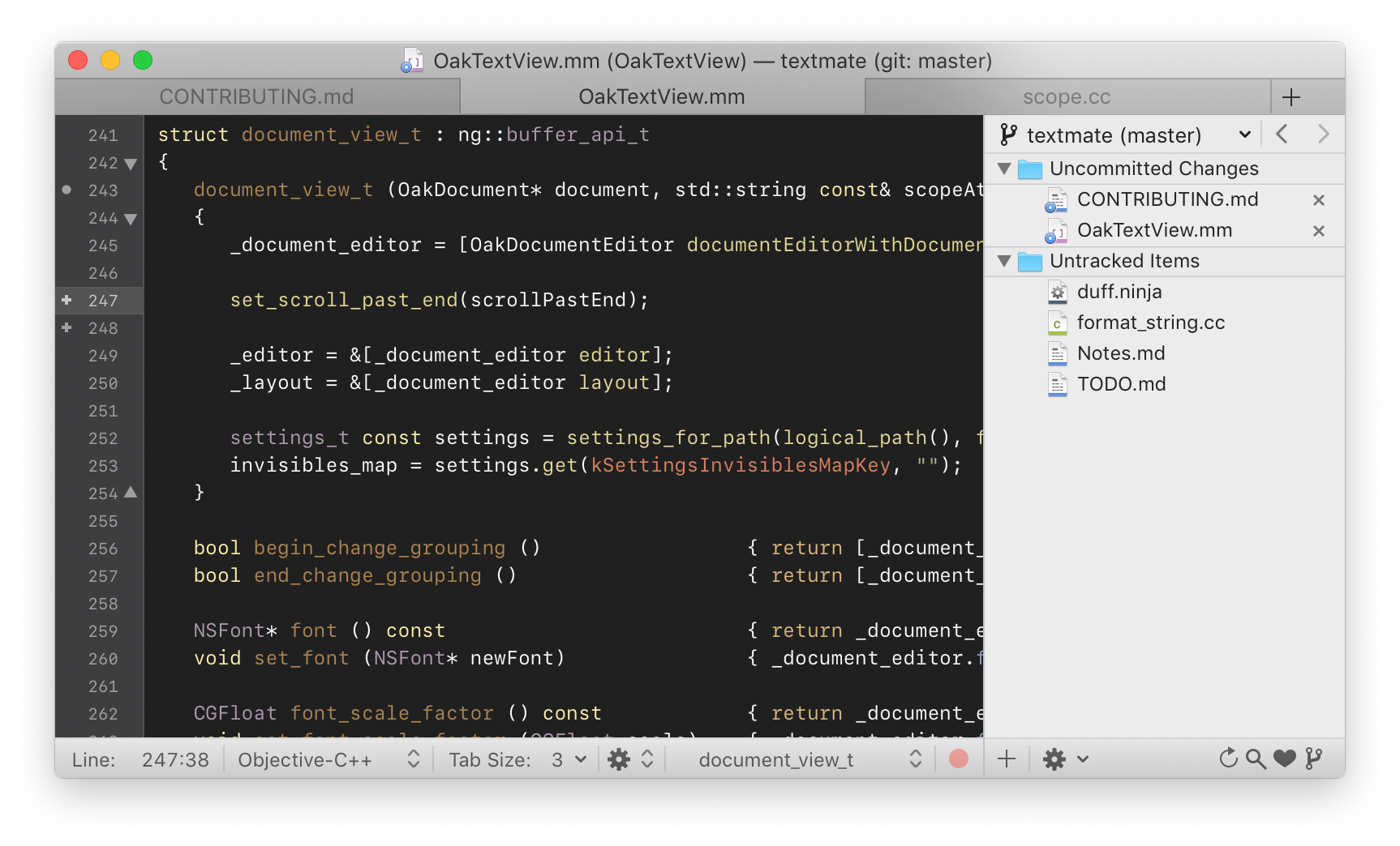 TextMateTextMate is a graphical text editor for macOS 10.12 or later