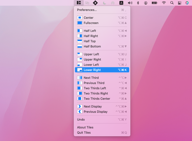TilesFree Tiling Window Manager for macOS